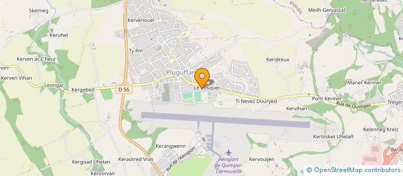 localisation de l'entreprise SCI HAMEAU DU COSQUER  PLUGUFFAN