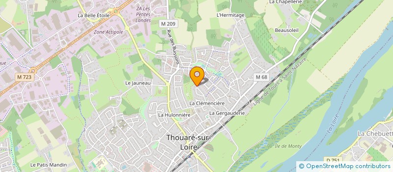 localisation de l'entreprise SCI HAMEAU LA CLEMENCIERE  THOUARE-SUR-LOIRE