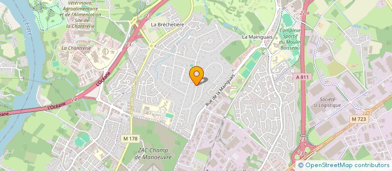 localisation de l'entreprise SCI HAMECON  CARQUEFOU