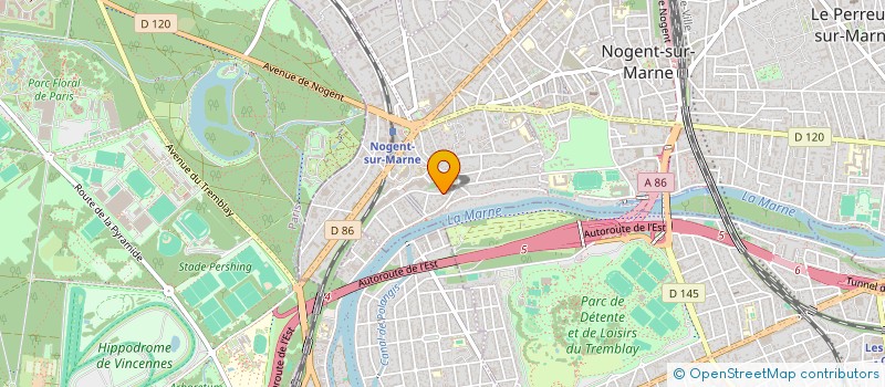 localisation de l'entreprise SCI HAMEL  NOGENT-SUR-MARNE