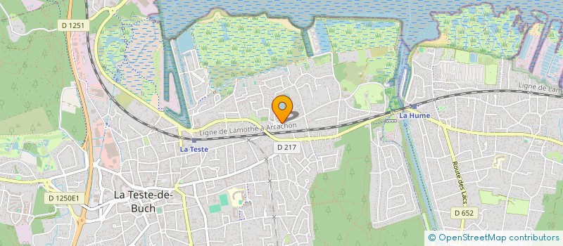 localisation de l'entreprise SCI HAMEL CHARVERON  LA TESTE-DE-BUCH