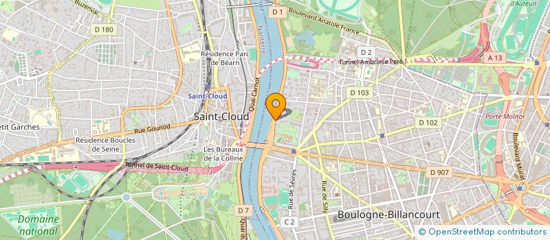 localisation de l'entreprise SCI HAMELEH 26 à BOULOGNE BILLANCOURT