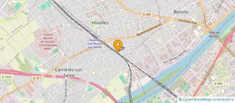 localisation de l'entreprise SCI HAMELET  CARRIERES-SUR-SEINE