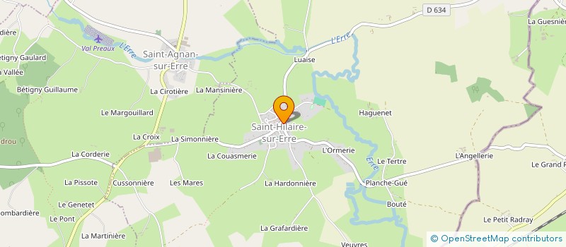 localisation de l'entreprise SCI HAMELIN à SAINT-HILAIRE-SUR-ERRE