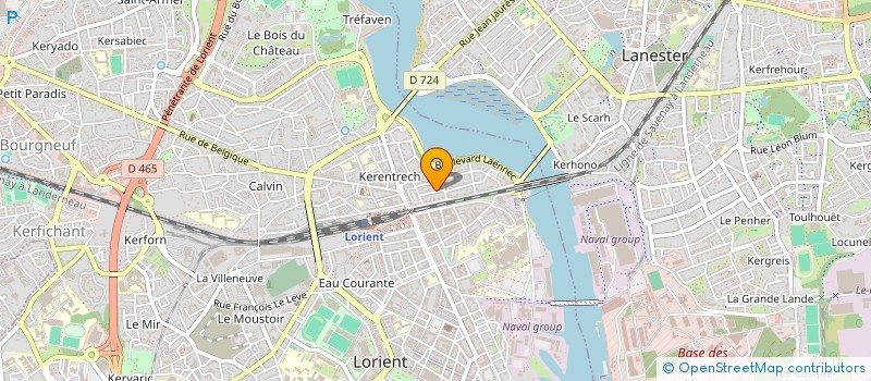 localisation de l'entreprise SCI HAMERIC  LORIENT
