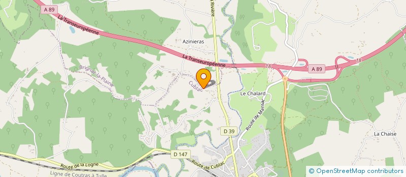 localisation de l'entreprise SCI HAMGA TERRASSON EGLISE  CUBLAC