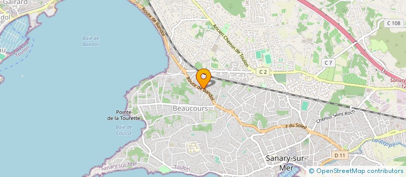 localisation de l'entreprise SCI HAMI à SANARY-SUR-MER