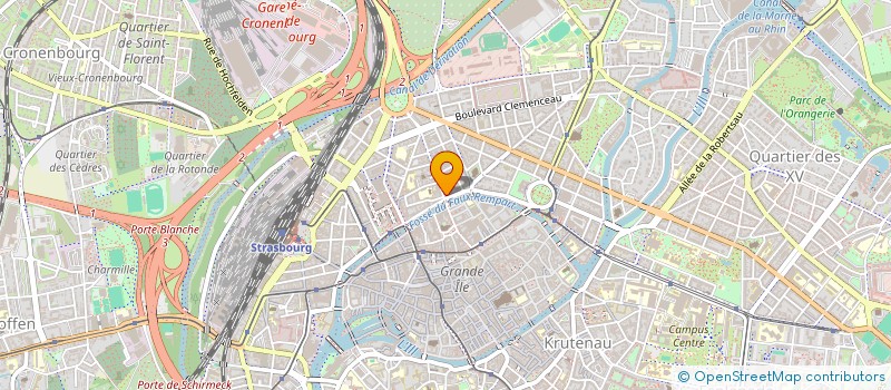 localisation de l'entreprise SCI HAMI52  STRASBOURG