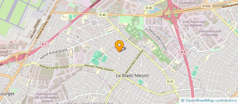 localisation de l'entreprise SCI HAMID à LE BLANC-MESNIL