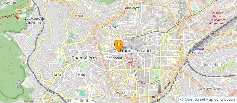 localisation de l'entreprise SCI HAMIDOUCHE  CLERMONT-FERRAND