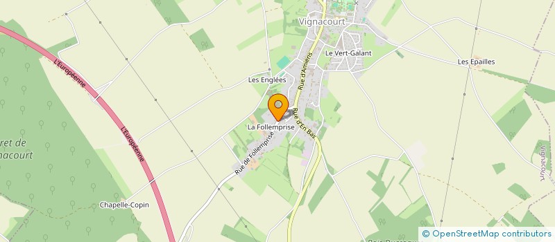 localisation de l'entreprise SCI HAMILCAR  VIGNACOURT