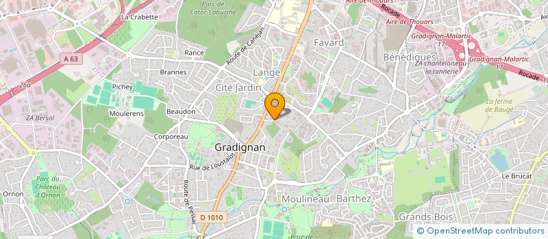 localisation de l'entreprise SCI HAMILTON  GRADIGNAN