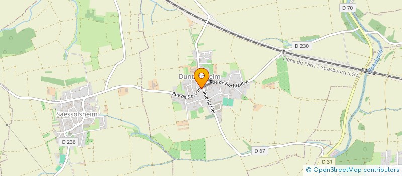 localisation de l'entreprise SCI HAMM  DUNTZENHEIM