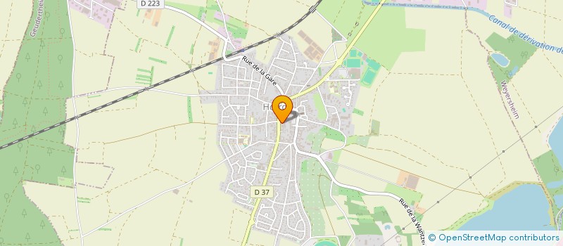 localisation de l'entreprise SCI HAMM INVESTISSEMENT PATRIMOINE ET TRADITIONS D'ALSACE  HRDT