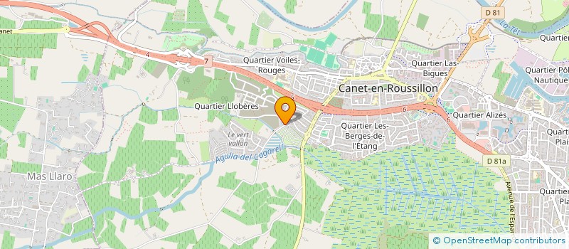 localisation de l'entreprise SCI HAMMAC  CANET-EN-ROUSSILLON