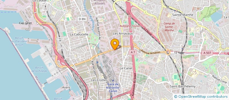 localisation de l'entreprise SCI HAMMAM LE CANET à MARSEILLE