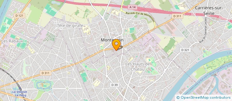 localisation de l'entreprise SCI HAMMANI  MONTESSON