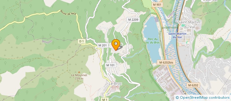 localisation de l'entreprise SCI HAMO  LE BROC