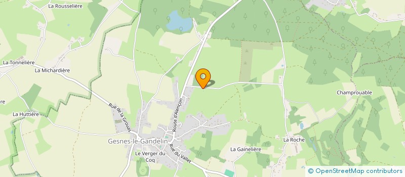 localisation de l'entreprise SCI HAMON  GESNES LE GANDELIN