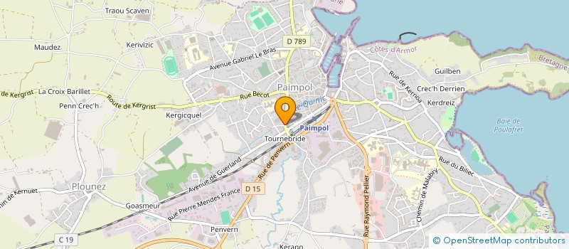 localisation de l'entreprise SCI HAMON - DELHAYE  PAIMPOL