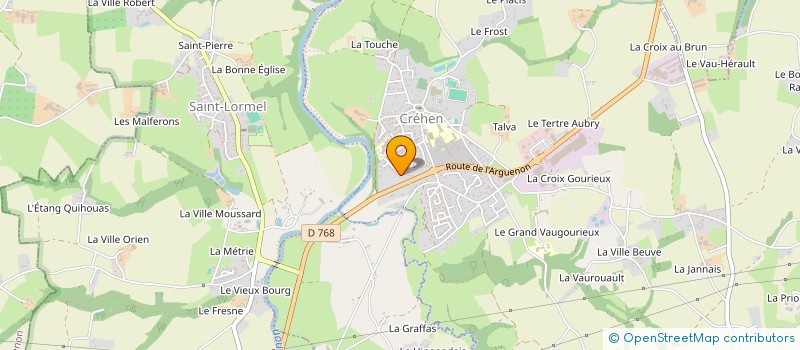 localisation de l'entreprise SCI HAMON-PANSART  CREHEN