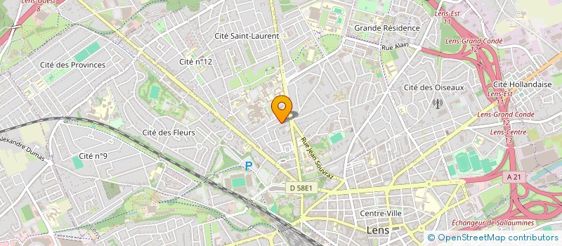 localisation de l'entreprise SCI HAMOUCH  LENS