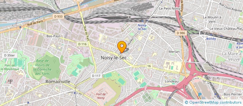 localisation de l'entreprise SCI HAMRANI ROMAINVILLE à NOISY-LE-SEC