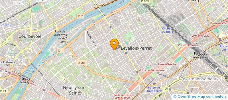 localisation de l'entreprise SCI HAMRE à LEVALLOIS-PERRET