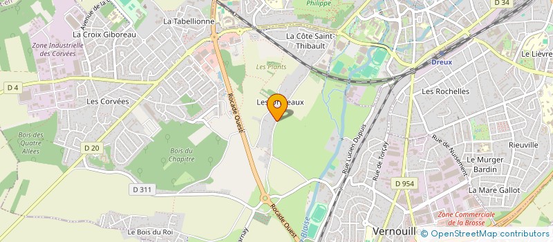 localisation de l'entreprise SCI HAMSI IMMO à VERNOUILLET