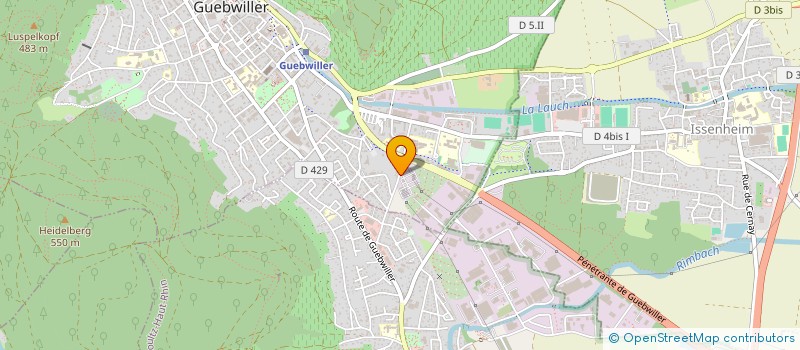 localisation de l'entreprise SCI HAMSTER  GUEBWILLER