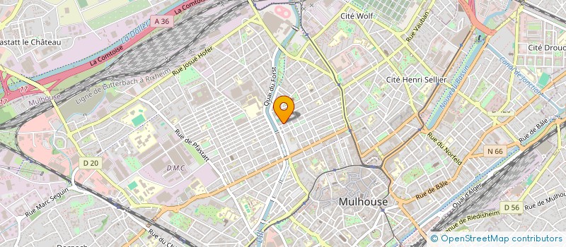 localisation de l'entreprise SCI HAN  MULHOUSE