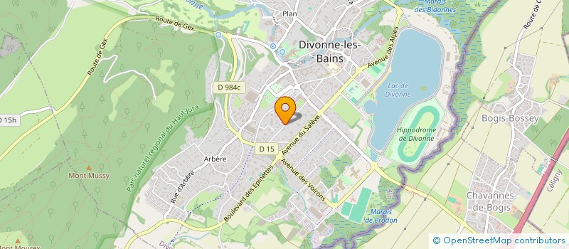 localisation de l'entreprise SCI HANA à DIVONNE-LES-BAINS