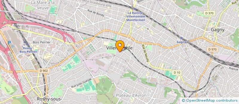 localisation de l'entreprise SCI HANA à VILLEMOMBLE