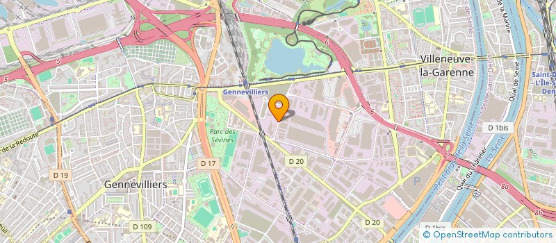 localisation de l'entreprise SCI HANA  GENNEVILLIERS