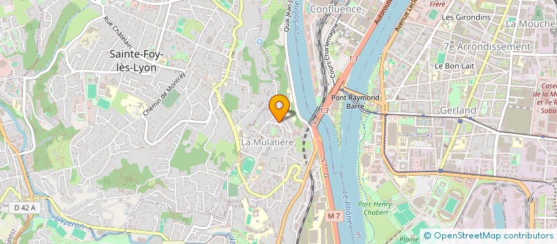 localisation de l'entreprise SCI HANAE  LA MULATIERE