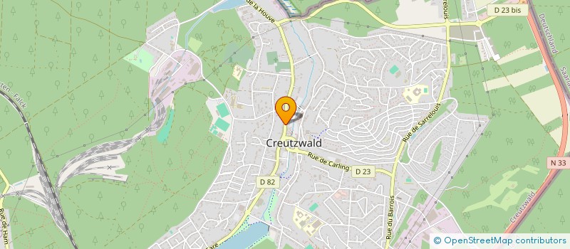 localisation de l'entreprise SCI HANAE  CREUTZWALD