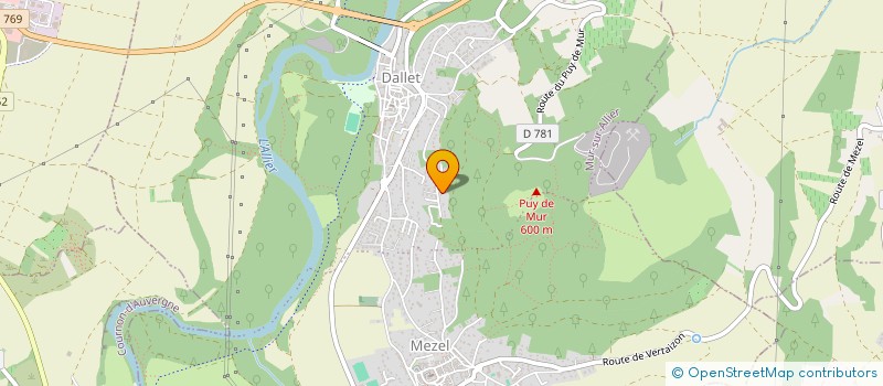 localisation de l'entreprise SCI HANAF  MUR-SUR-ALLIER