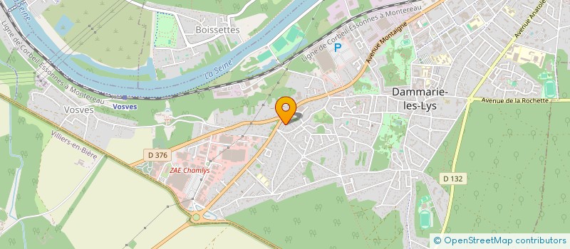 localisation de l'entreprise SCI HANAFI à DAMMARIE-LES-LYS