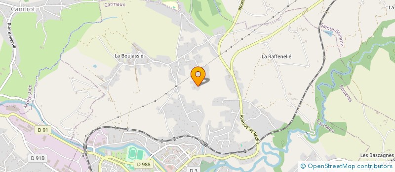 localisation de l'entreprise SCI HANAKO  CARMAUX