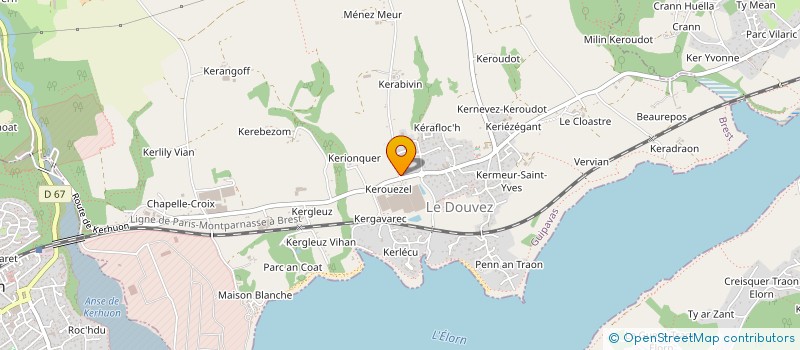 localisation de l'entreprise SCI HANALEI  GUIPAVAS