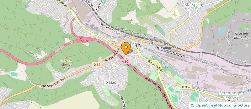 localisation de l'entreprise SCI HANANE  HAYANGE