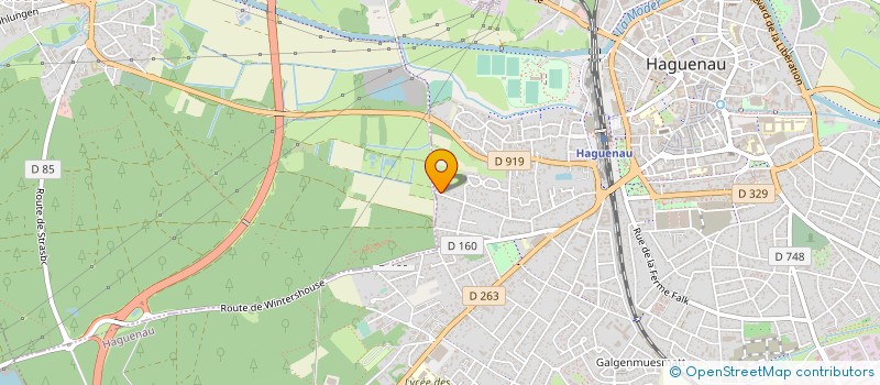 localisation de l'entreprise SCI HANAUER  HAGUENAU