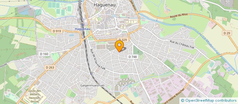 localisation de l'entreprise SCI HANAUERHOF  HAGUENAU