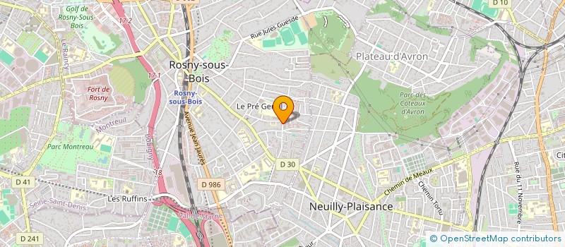 localisation de l'entreprise SCI HANDB à ROSNY-SOUS-BOIS