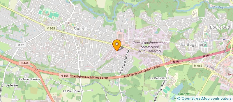 localisation de l'entreprise SCI HANDBALL 44 à SAUTRON