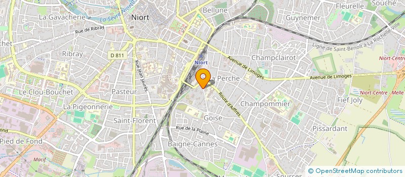 localisation de l'entreprise SCI HANDI TRAVAIL 79  NIORT