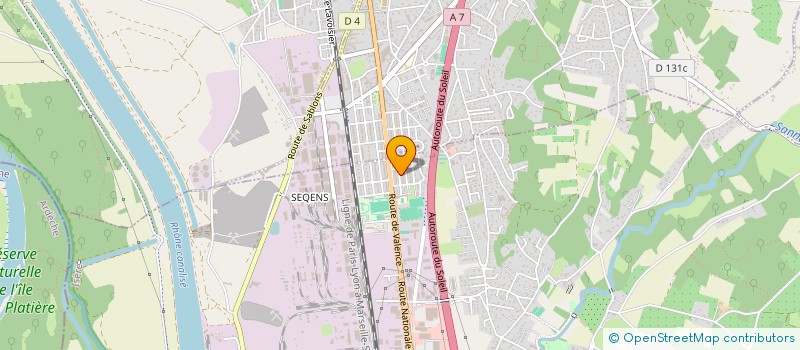 localisation de l'entreprise SCI HANDRA  SALAISE-SUR-SANNE