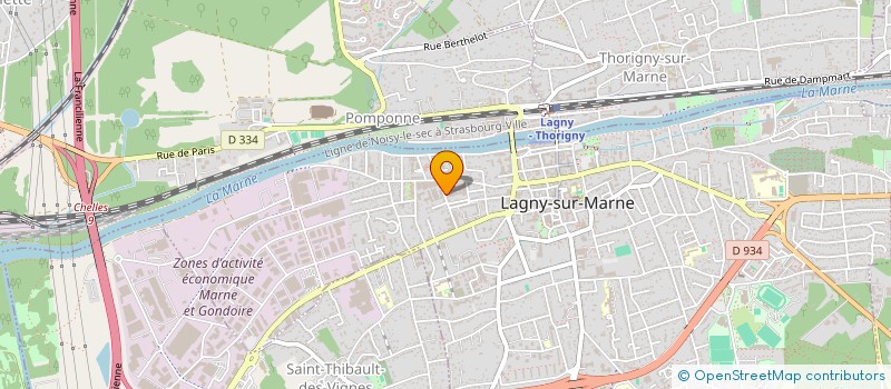 localisation de l'entreprise SCI HANETI  LAGNY-SUR-MARNE