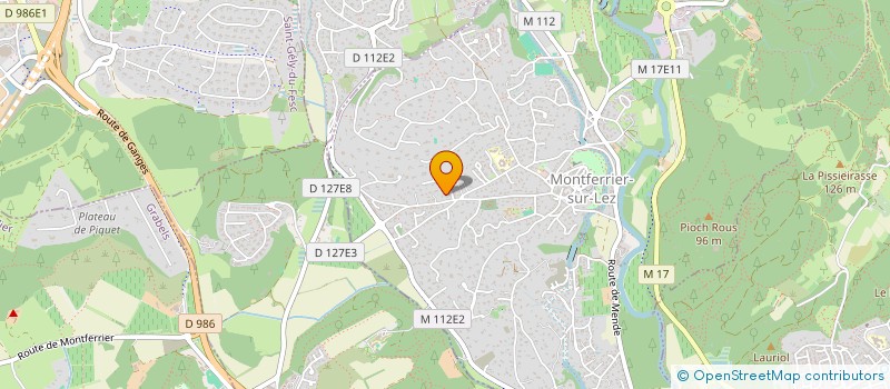 localisation de l'entreprise SCI HANGAJOK  MONTFERRIER-SUR-LEZ