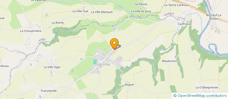 localisation de l'entreprise SCI HANGARS DE LANTILLAC  LANTILLAC